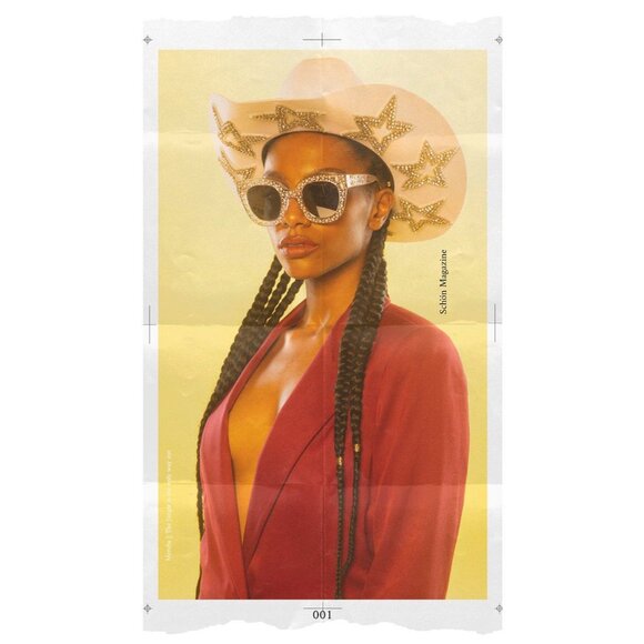 Kelsey Randall x REVOLVE Stars Hat in Ivory One SIze New Womens Cowboy Western - Picture 15 of 16